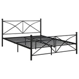 Hart Metal Open Frame Bed Matte Black