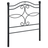 Callie Metal Open Frame Headboard Matte Black