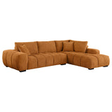 Camacho Upholstered Chaise Sectional Sofa Amber