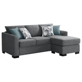 Storey Upholstered Sleeper Sectional Chaise Sofa Camel