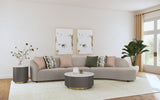 Fayette Upholstered Sectional Sofa Greige