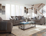 Salizar Upholstered Flared Arm Sofa Set Grey