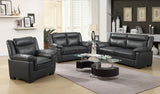 Arabella Upholstered Padded Arm Sofa Set Grey