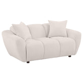 Destino Chenille Upholstered Splayed Arm Loveseat Greige