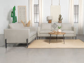 Tilly Upholstered Track Arm Sofa Set Oatmeal