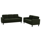 Ruth Fabric Upholstered Track Arm Sofa Matcha Green