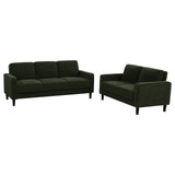 Ruth Fabric Upholstered Track Arm Sofa Matcha Green