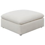 Hobson Square Upholstered Ottoman Charcoal