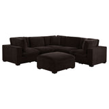 Lakeview Upholstered Modular Sectional Chocolate
