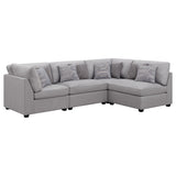 Cambria Upholstered Modular Sectional Sofa Grey