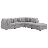 Cambria Upholstered Modular Sectional Sofa Grey