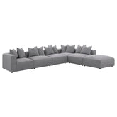 Jennifer Upholstered Modular Sectional Grey