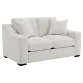 Ashlyn Fabric Upholstered Track Arm Loveseat Sand
