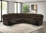 Atkinson Upholstered Reclining Sectional Sofa