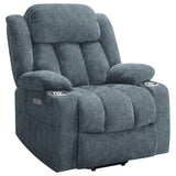 Houston Upholstered Power Lift Recliner Chair Camel
