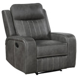 Raelynn Upholstered Power Lift Recliner Chair Grey