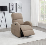 Grant Fabric Upholstered Power Recliner Chair Camel