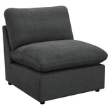 Collins Modular Armless Chair Grey