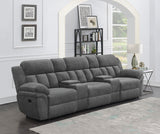 Bahrain Upholstered Home Theater Seating Charcoal
