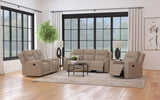 Brentwood Upholstered Reclining Sofa Set Charcoal