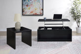 Knapp Lift Top Coffee Table Set Black