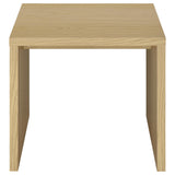 Canoga Engineered Wood Accent Side End Table Light Oak