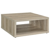 Frisco Square Engineered Wood Coffee Table Dark Pine