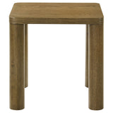 Castlewood Engineered Wood Accent Side End Table Brown Oak
