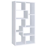 Theo 71-inch 7-shelf Bookshelf Cappuccino