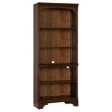 Hartshill 78-inch 3-shelf Cabinet Bookcase Burnished Oak