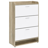 Denia 3-tier Engineered Wood Shoe Cabinet Grey