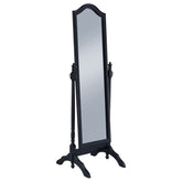 Cabot Wood Adjustable Length Cheval Mirror Black