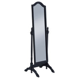 Cabot Wood Adjustable Length Cheval Mirror Black