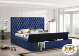 Hillsway Blue Velvet Bedroom Collection