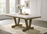 Lacy Dining Table & 4 Side Chairs
