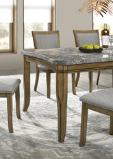 Barzini Dining Table & 4 Side Chairs