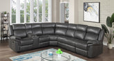 Edward Gray Power Reclining Sectional W/Screen