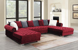 Dillon Burgundy Living Room Collection