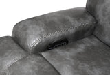 GRAY 6 PC POWER RECLINING SECTIONAL (2 PWR)