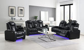 Hunnley Black Power Reclining Living Collection