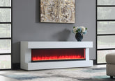 FIREPLACE TV STAND W/BLUETOOTH SPEAKER