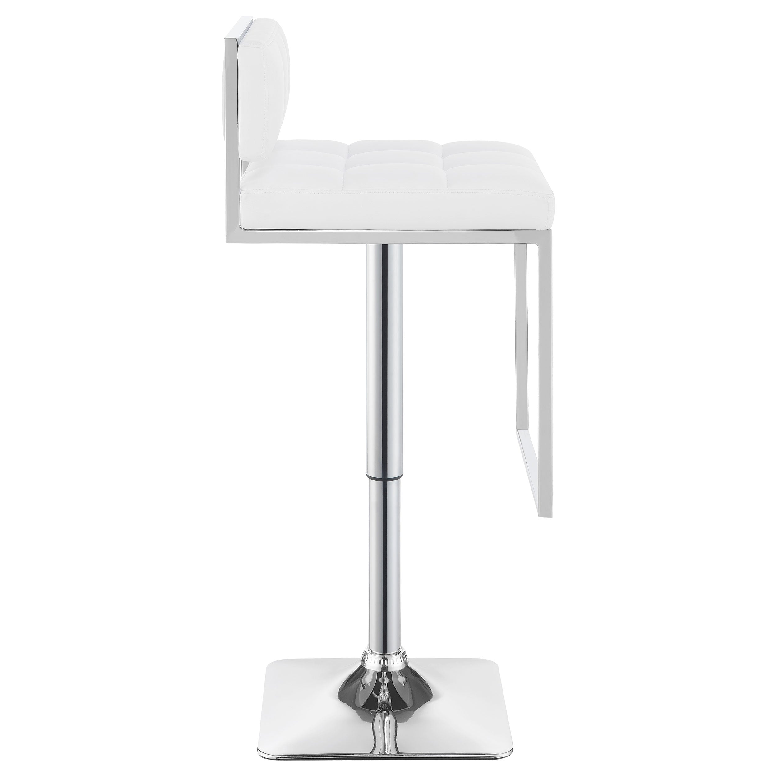 Alameda Adjustable Bar Stool Chrome and Grey