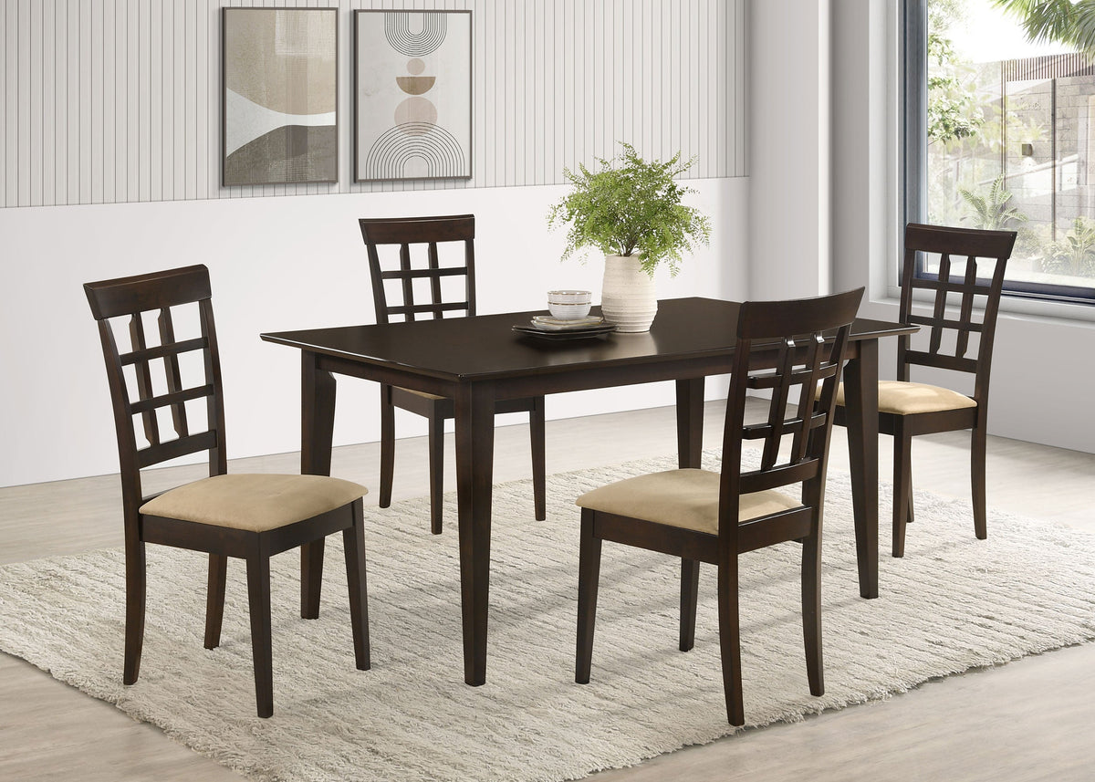 Gabriel  Rectangular 59-inch Dining Set Cappuccino