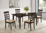 Gabriel  Rectangular 59-inch Dining Set Cappuccino
