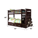 Allentown Twin/Twin Bunk Bed W/Trundle & Storage