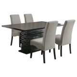 Stanton Rectangular Dining Table Set Grey