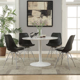 Lowry  Round Dining Table Set White