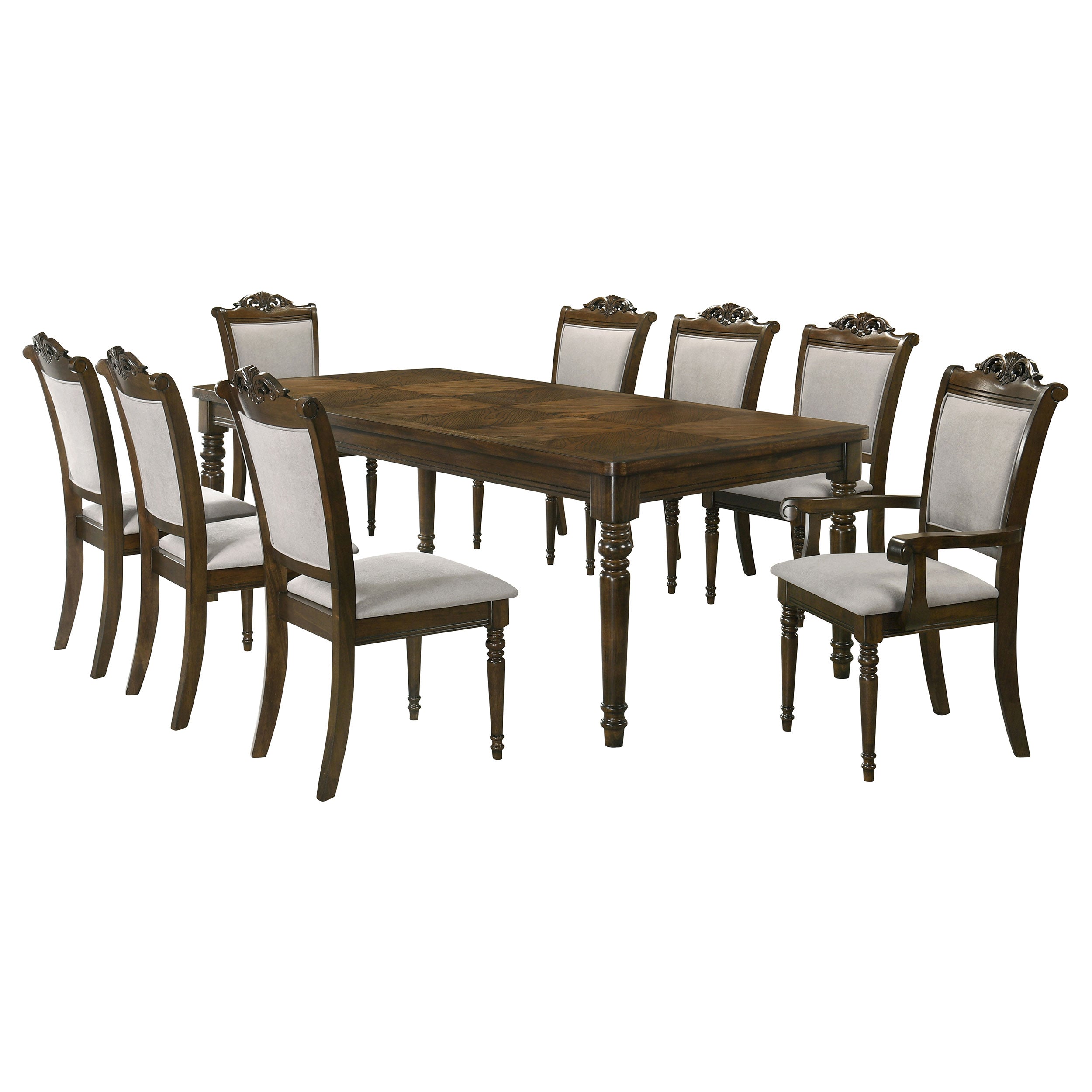 Willowbrook  Rectangular Dining Table Set Walnut