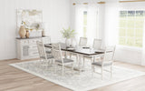 Aventine  Extension Leaf Dining Set Vintage White