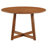 Dinah  Round Solid Wood Dining Set Walnut